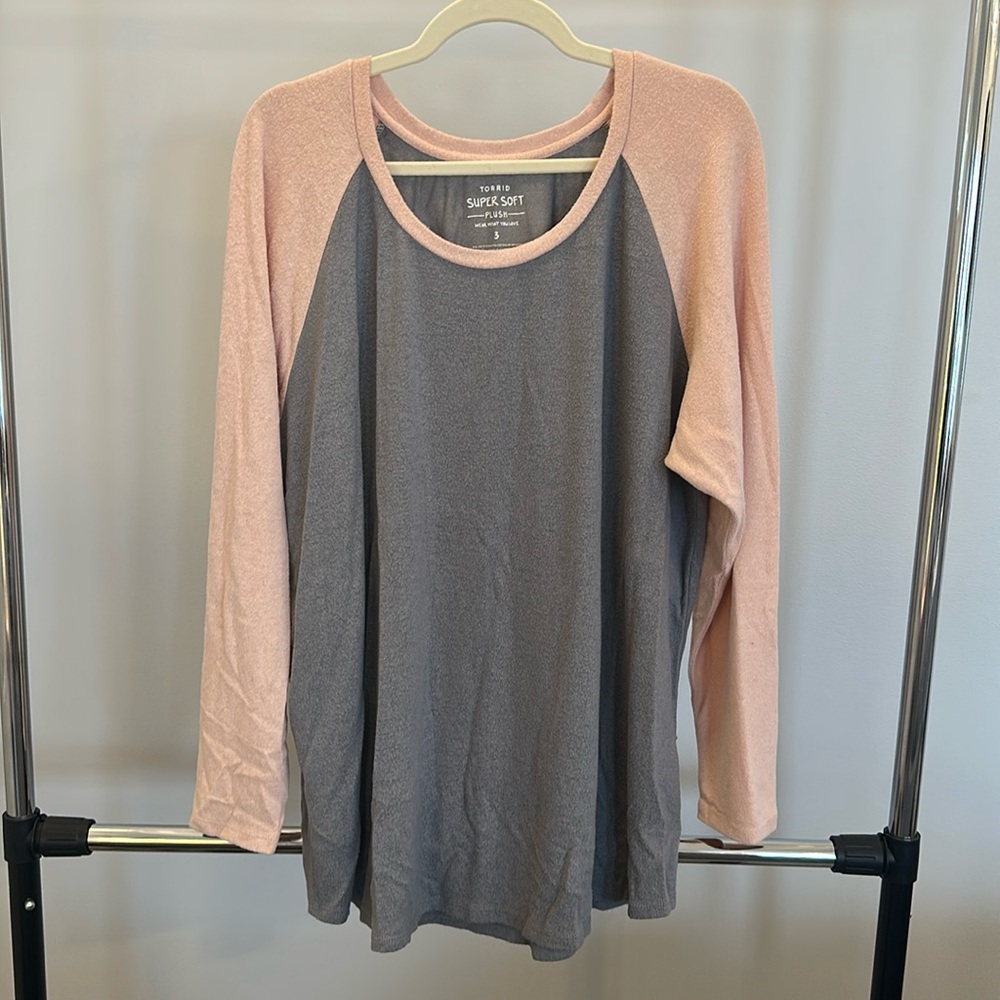 Torrid Super Soft Plush Raglan Tee